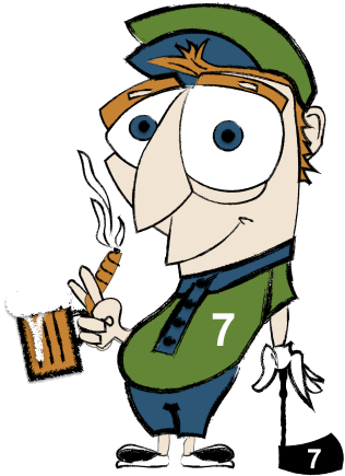 7 Iron Scramble mascot